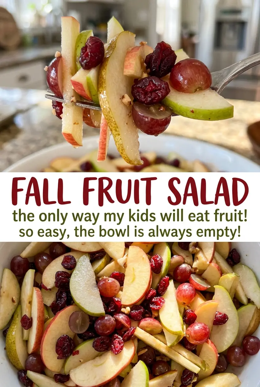 Fall Fruit Salad colorful chopped fruit