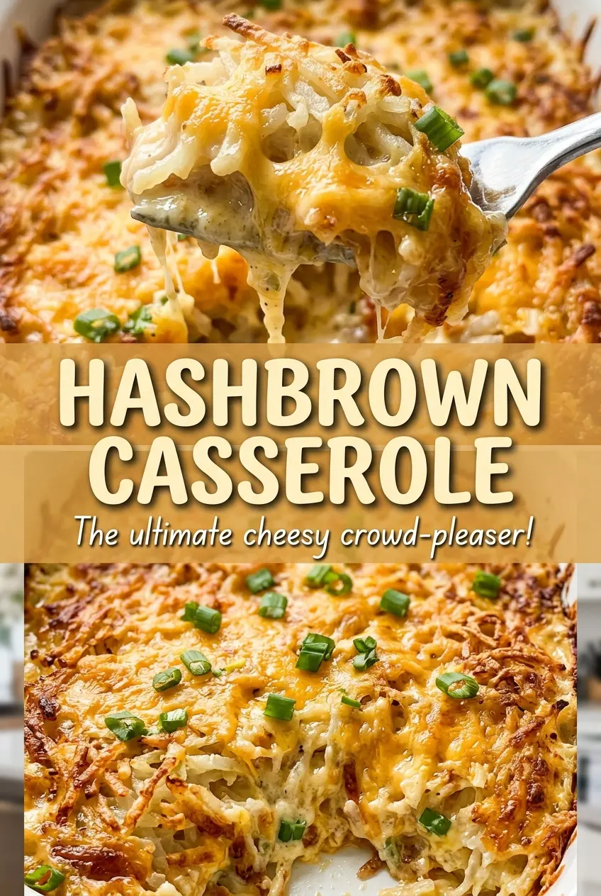 Hashbrown Casserole creamy shredded potato bake
