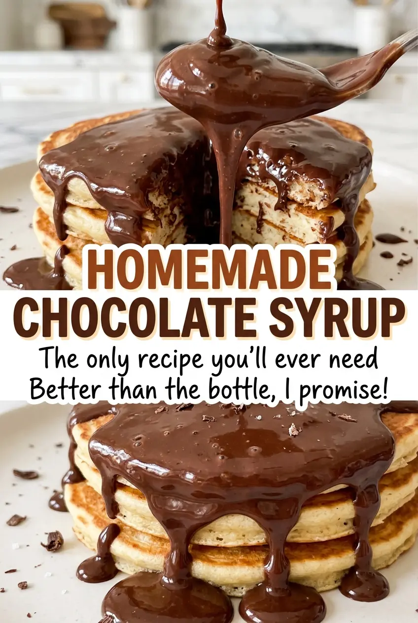 Homemade Chocolate Syrup smooth, rich, glossy