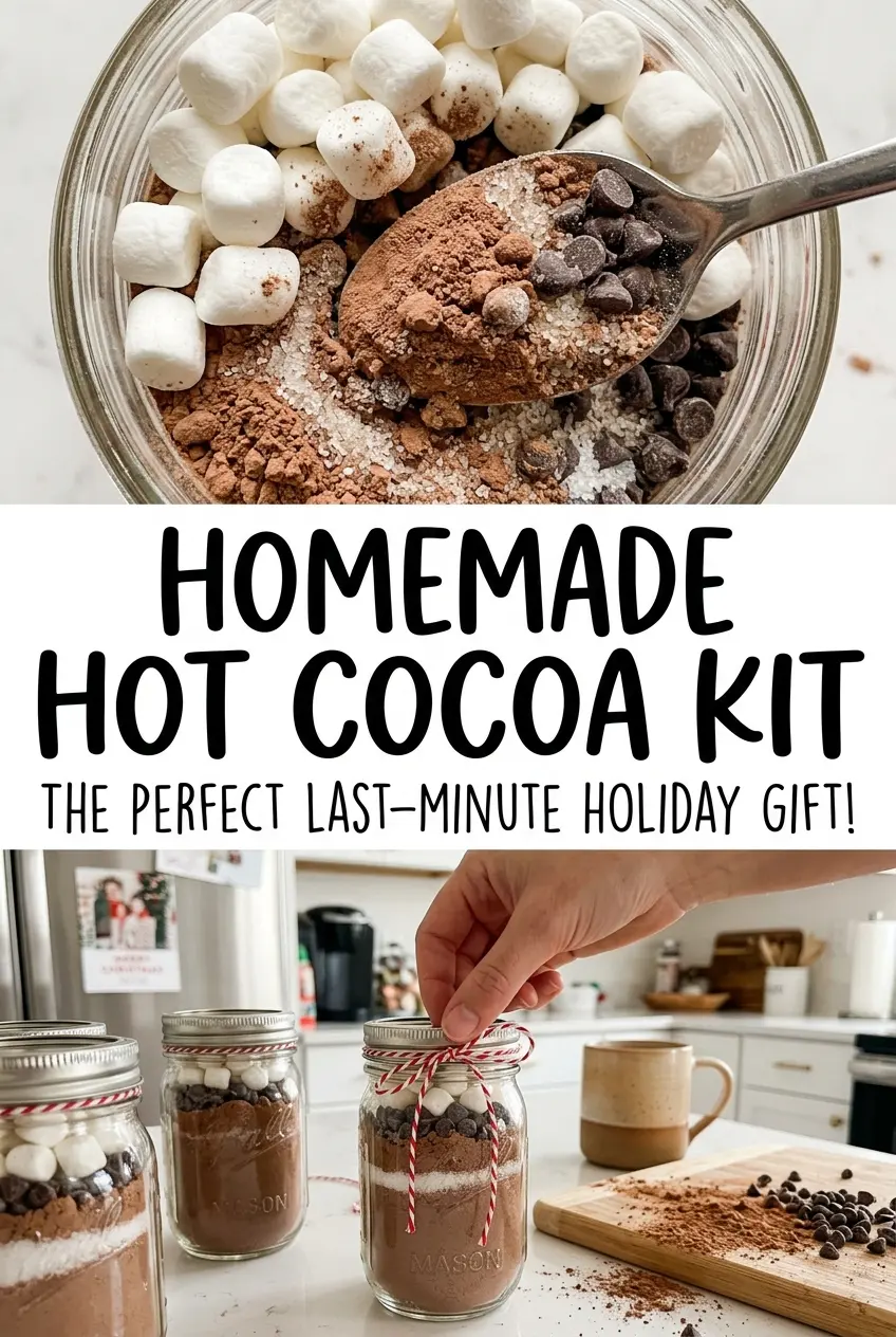 Homemade Hot Cocoa Kit, cocoa mix gift