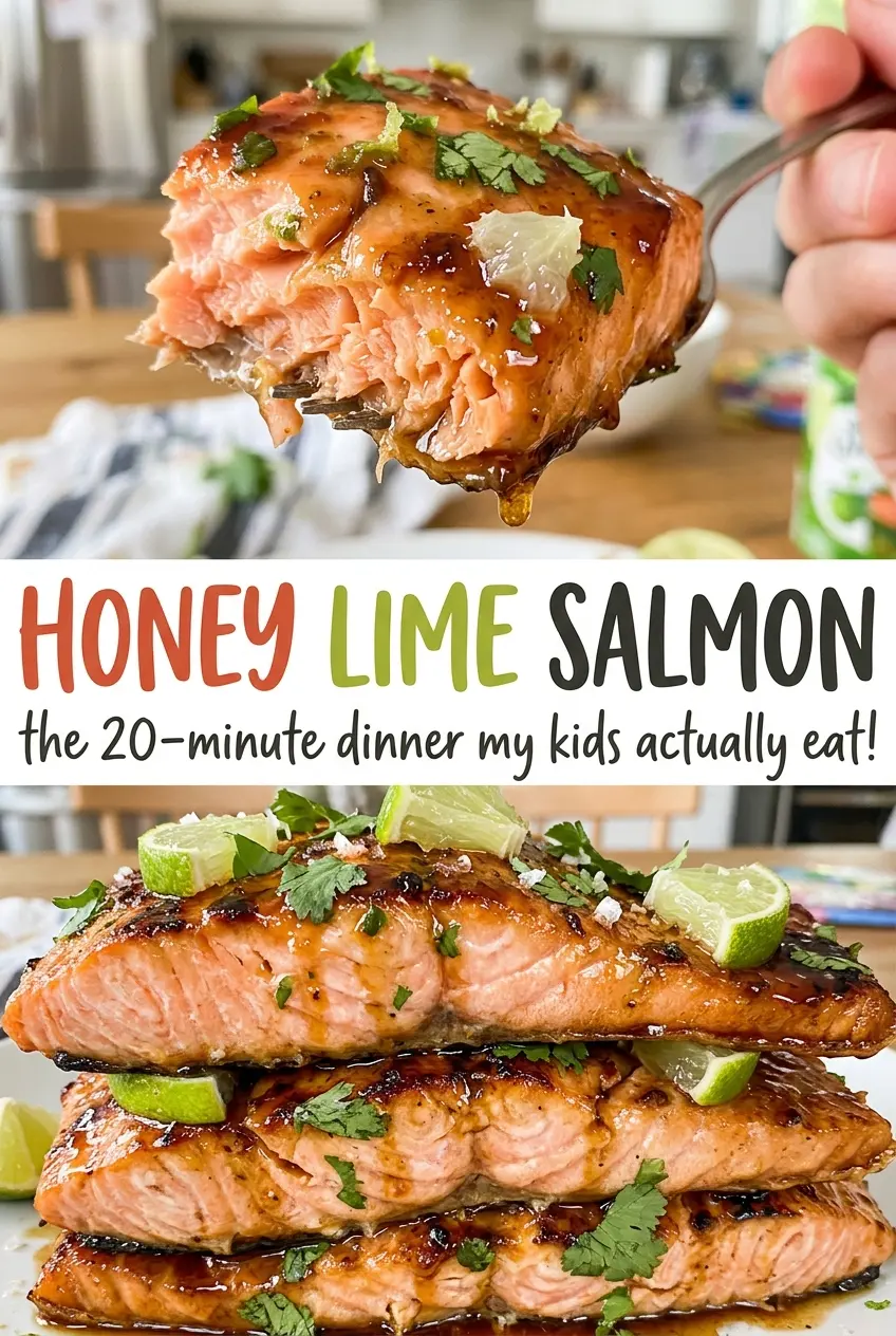 Honey Lime Salmon bright citrus glaze