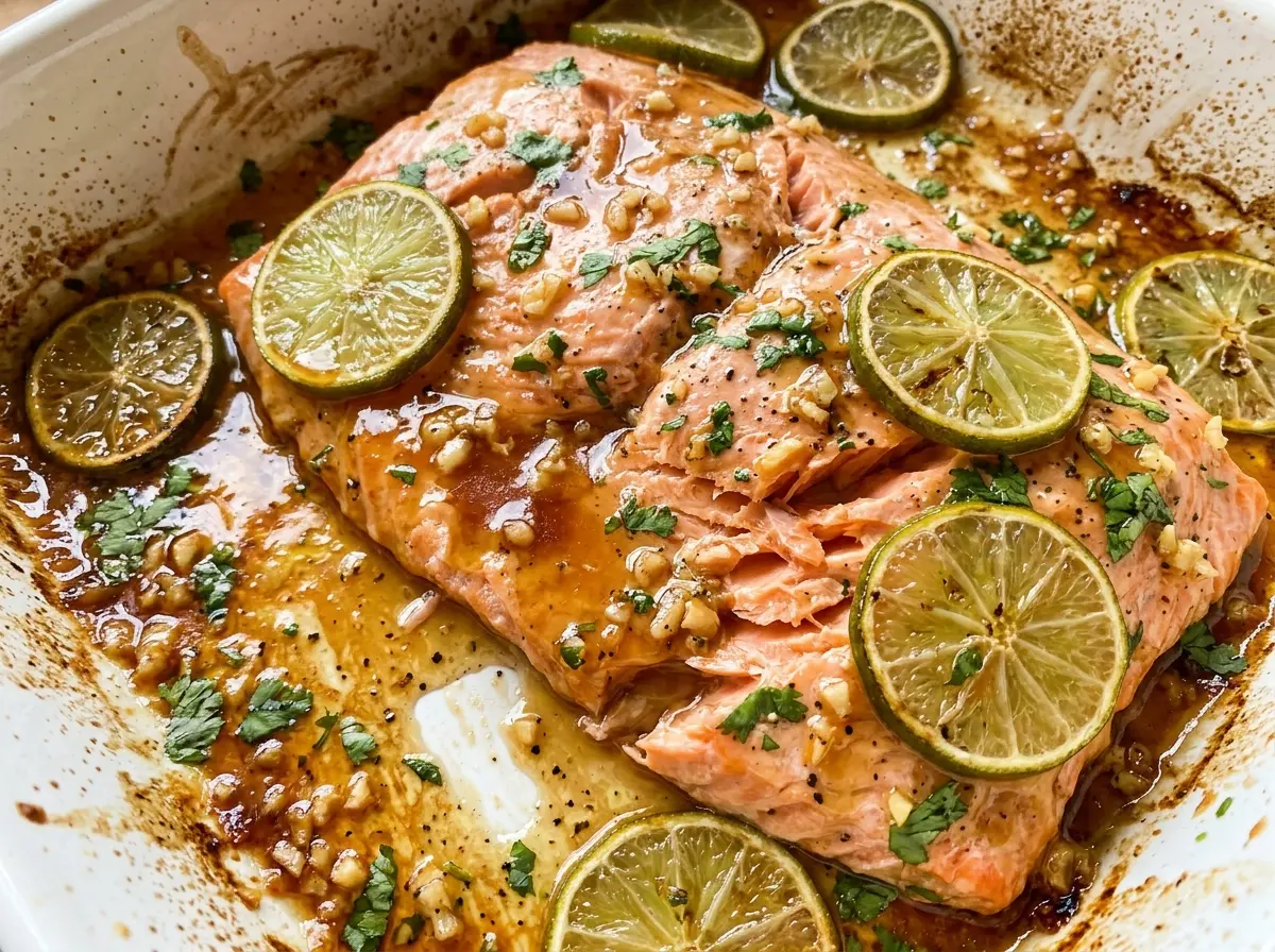Honey Lime Salmon glossy glazed fillets