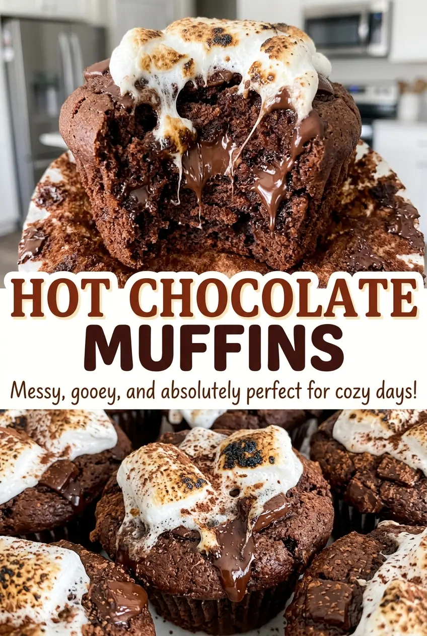 Hot Chocolate Muffins rich cocoa crumb