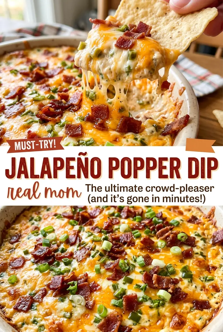Jalapeno Popper Dip golden crisp topping