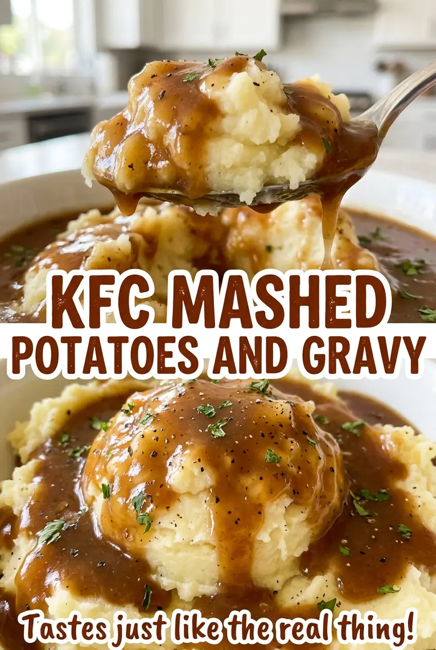 KFC mashed potatoes and gravy buttery savory