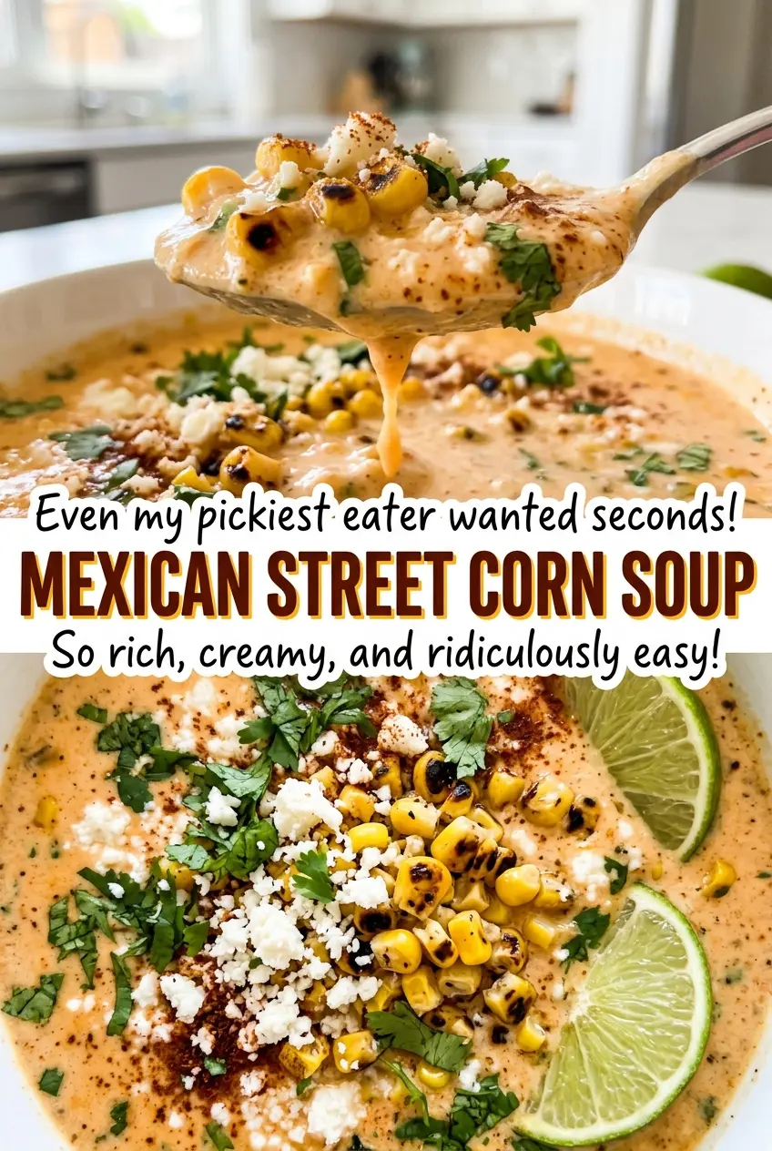 Mexican Street Corn Soup rich creamy bowls