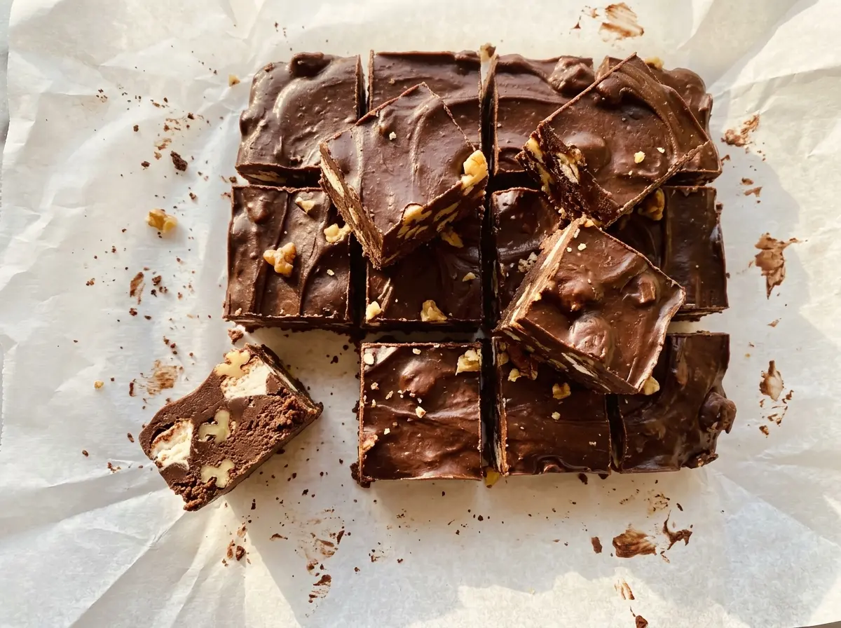 Million Dollar Fudge smooth chocolate squares