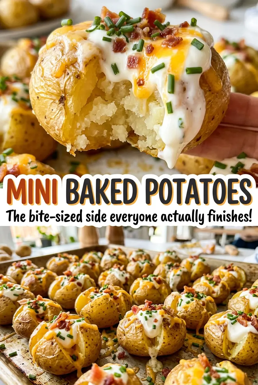 Mini Baked Potatoes crisp roasted skins