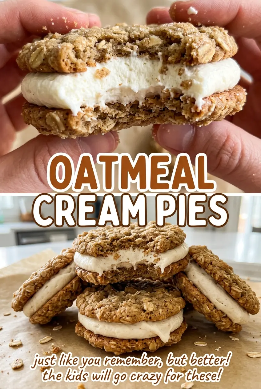 Oatmeal Cream Pies golden oat sandwich cookies