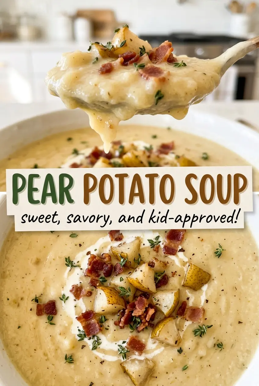 Pear Potato Soup smooth creamy texture