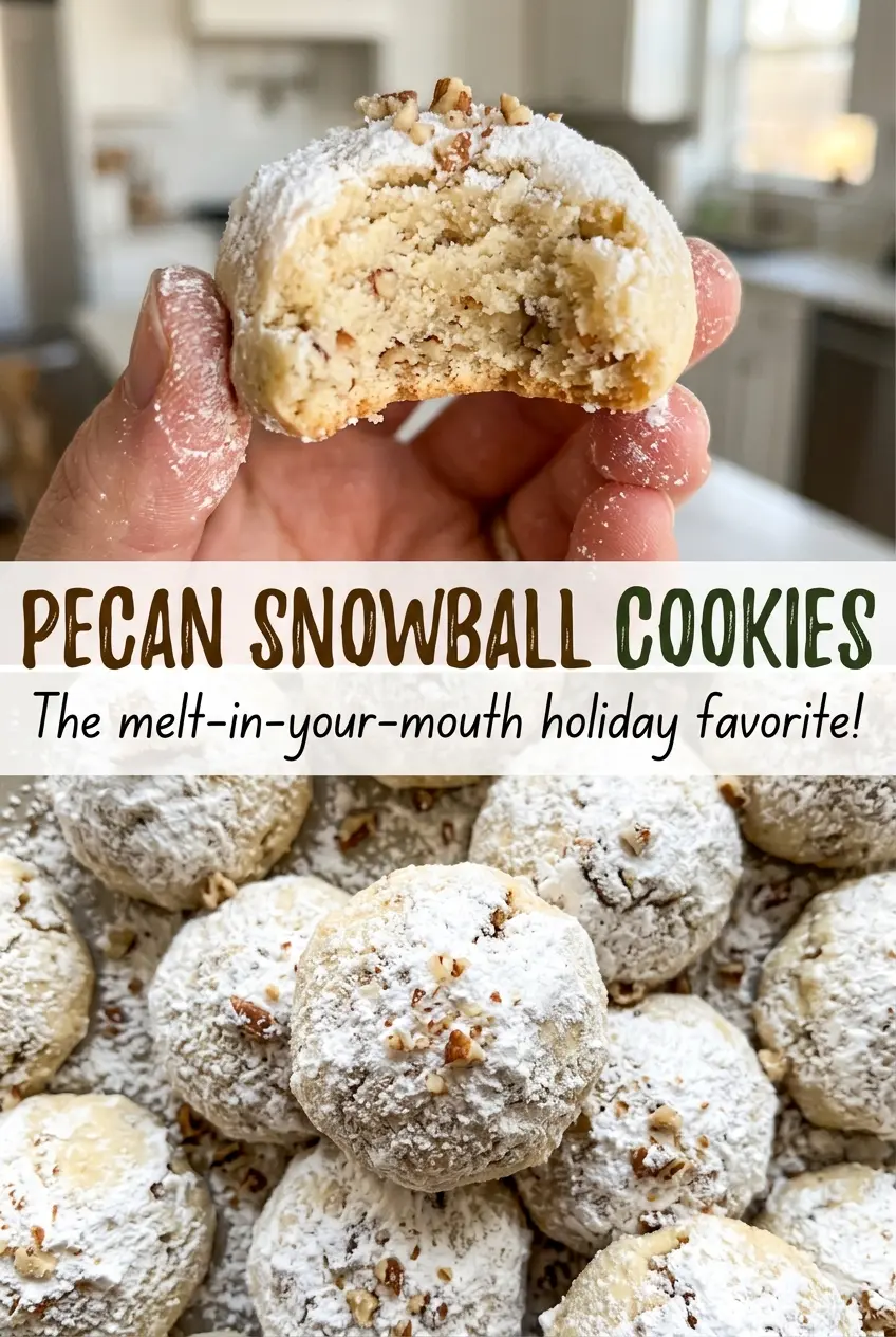 Pecan Snowball Cookies buttery pecan bites