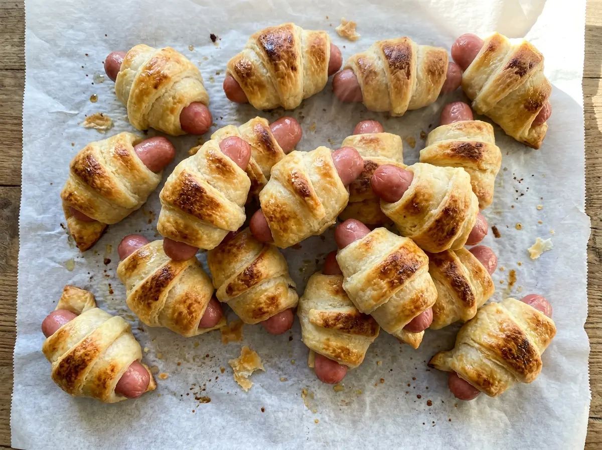 Pigs in a Blanket golden crescent bites