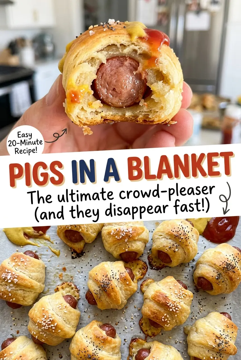 Pigs in a Blanket flaky golden appetizers