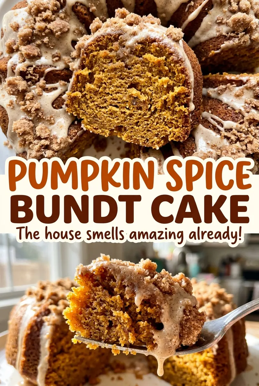 Pumpkin Spice Bundt Cake tender orange crumb