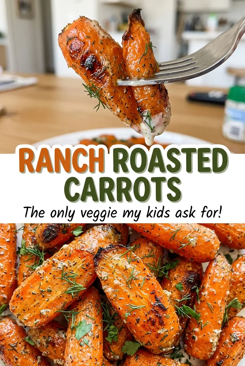 Ranch Roasted Carrots tender golden pieces