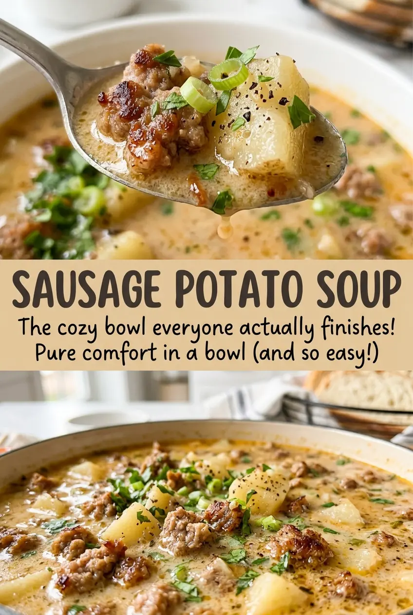 Sausage Potato Soup creamy kale bowl