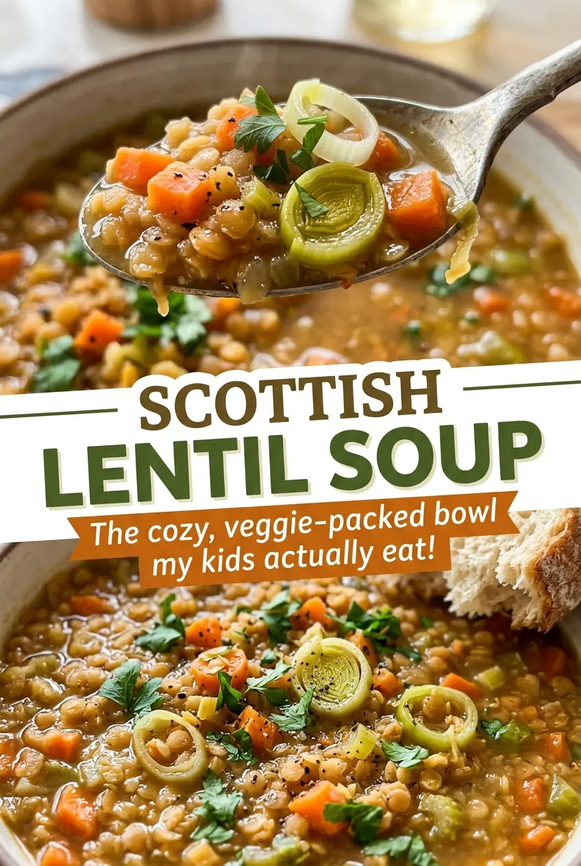 Scottish lentil soup rustic hearty texture