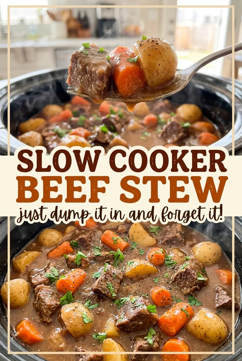 Slow Cooker Beef Stew tender beef vegetables
