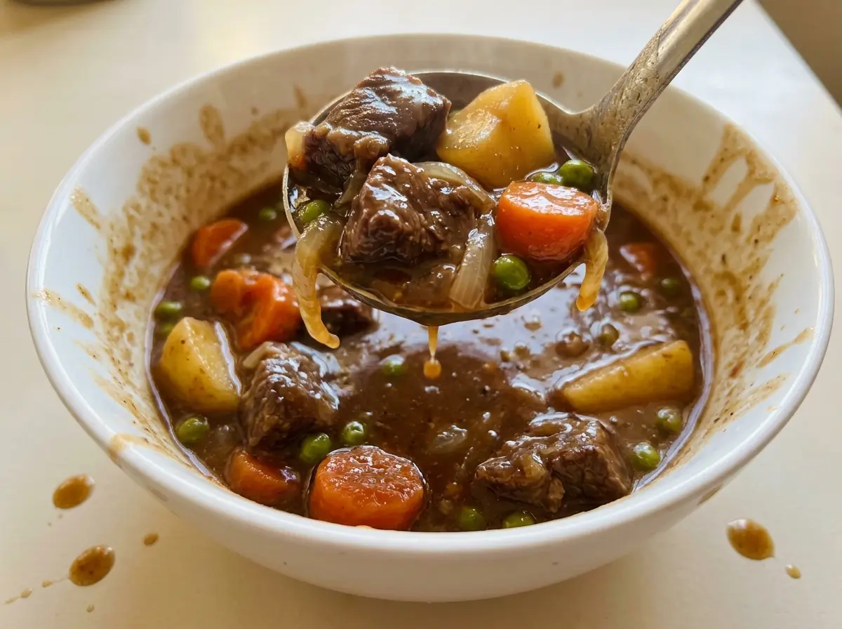 Slow Cooker Beef Stew hearty savory bowl
