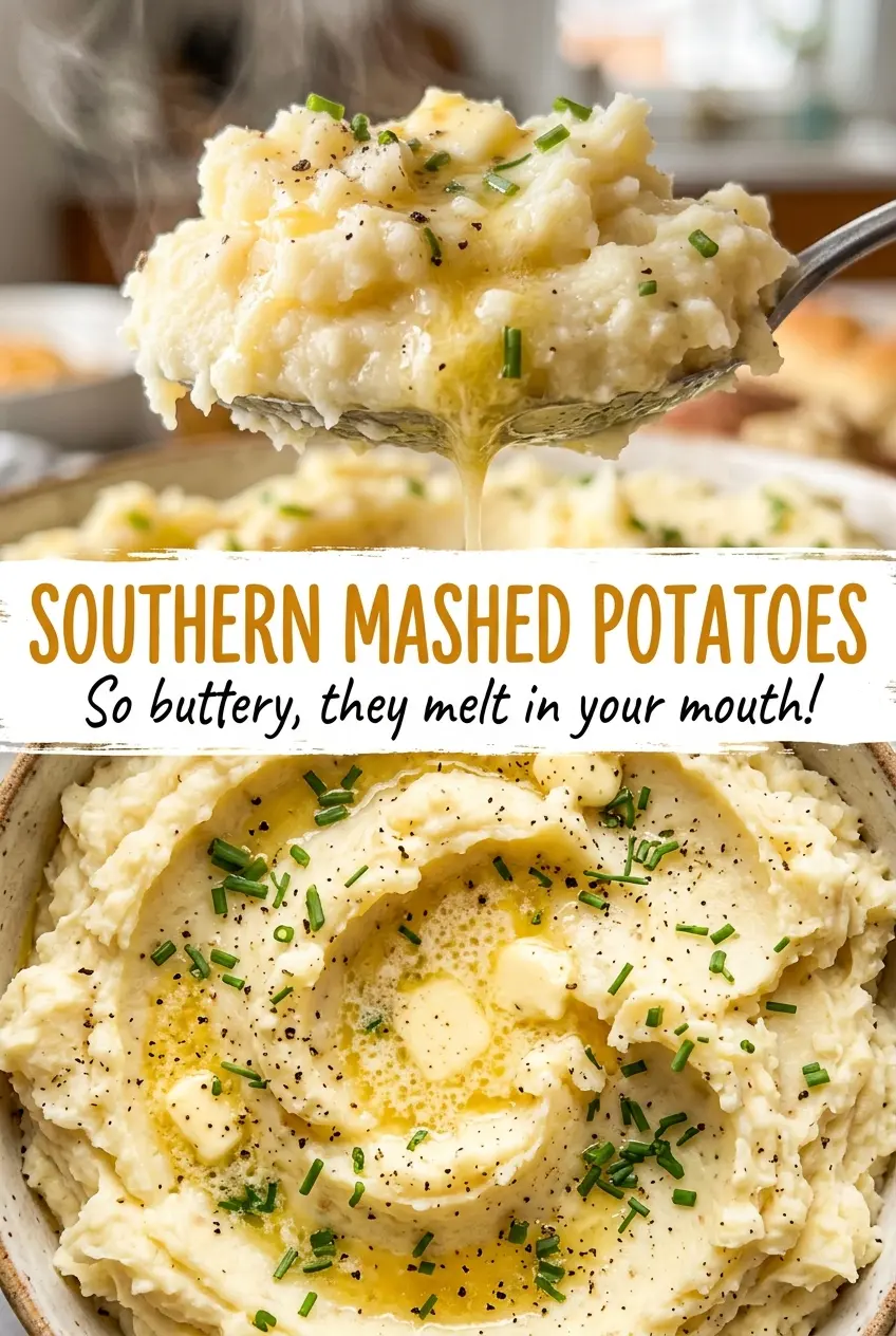 Southern mashed potatoes soft buttery bowl
