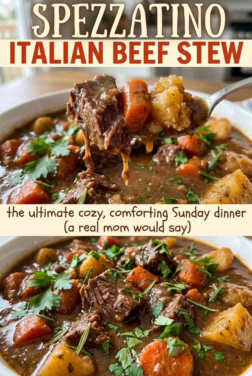 Spezzatino Italian Beef Stew tender beef vegetables