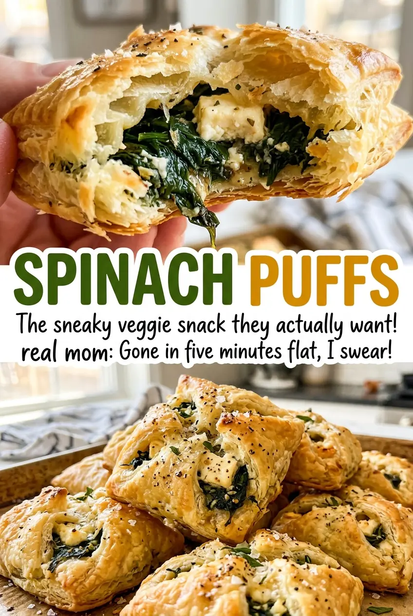 Spinach Puffs flaky golden pastry