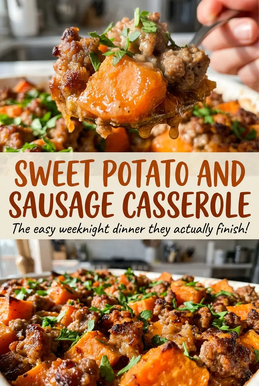Sweet potato and sausage casserole hearty breakfast bake