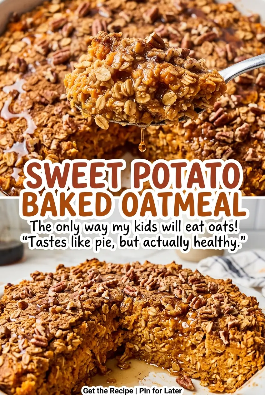 Sweet Potato Baked Oatmeal soft cinnamon squares
