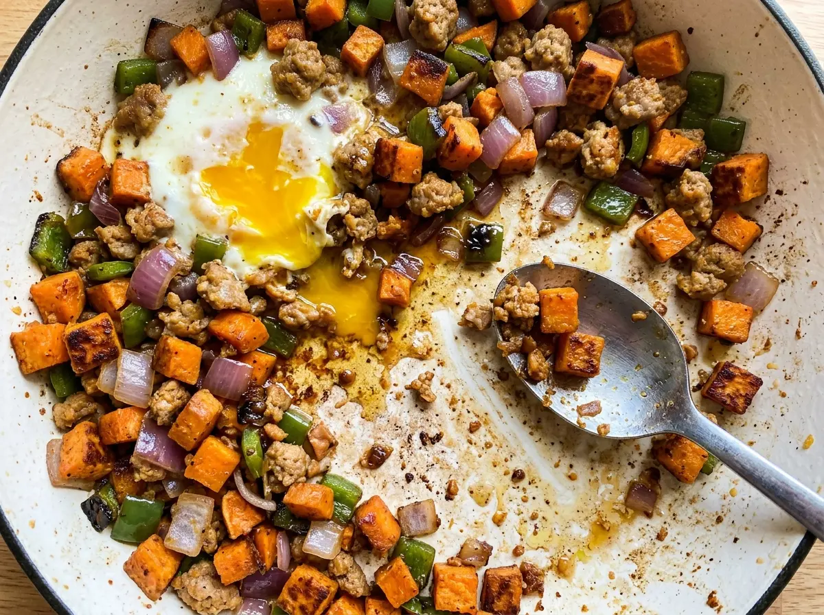 Sweet Potato Breakfast Hash browned sausage