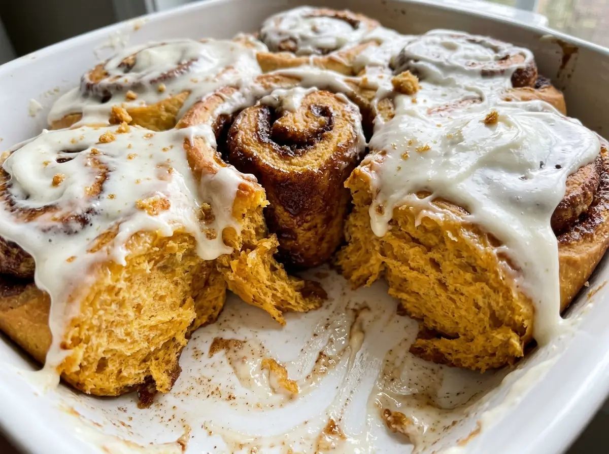 Sweet Potato Cinnamon Rolls golden swirls