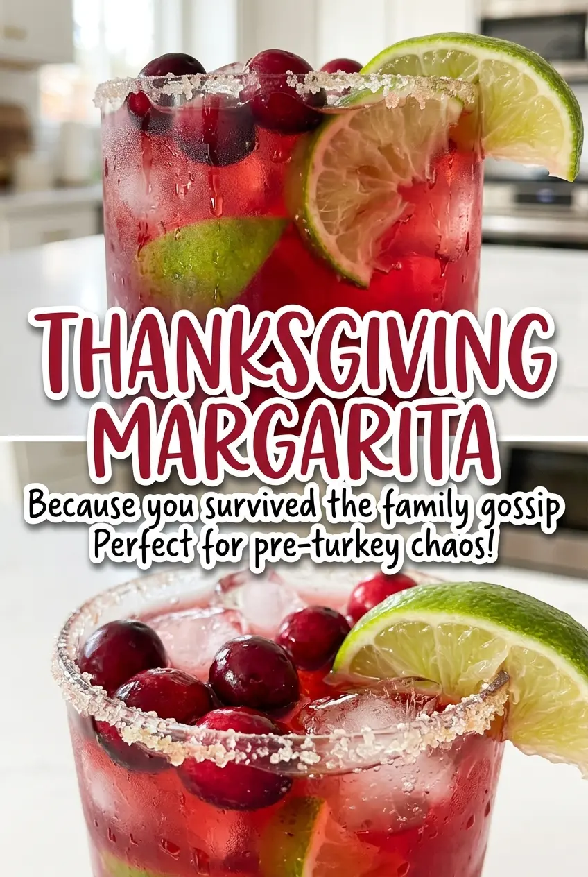 Thanksgiving Margarita apple cider lime cocktail