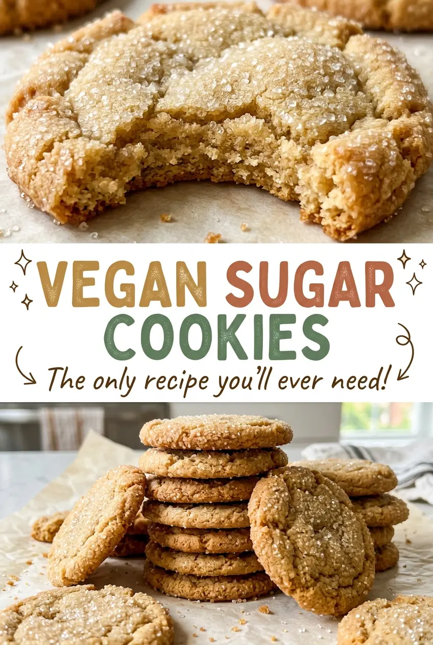 Vegan Sugar Cookies with crisp cutout shapes