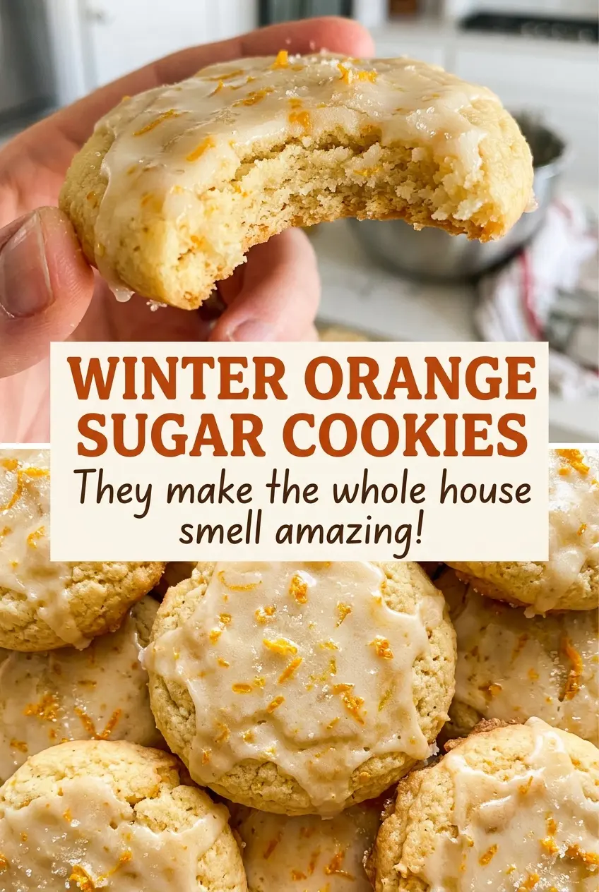 Winter Orange Sugar Cookies, tender and golden